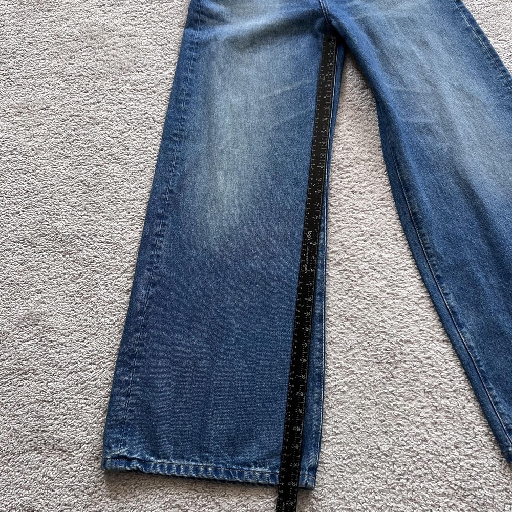AG Adriano Goldschmied Deven High Rise Ultra Wide Leg Jeans Womens 29 Blue - Picture 12 of 15